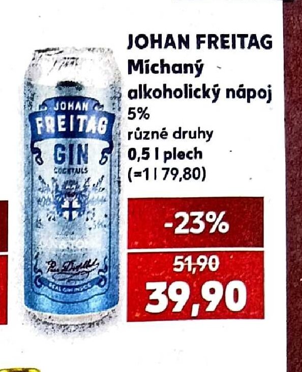 Johan Freitag Míchaný alkoholický nápoj