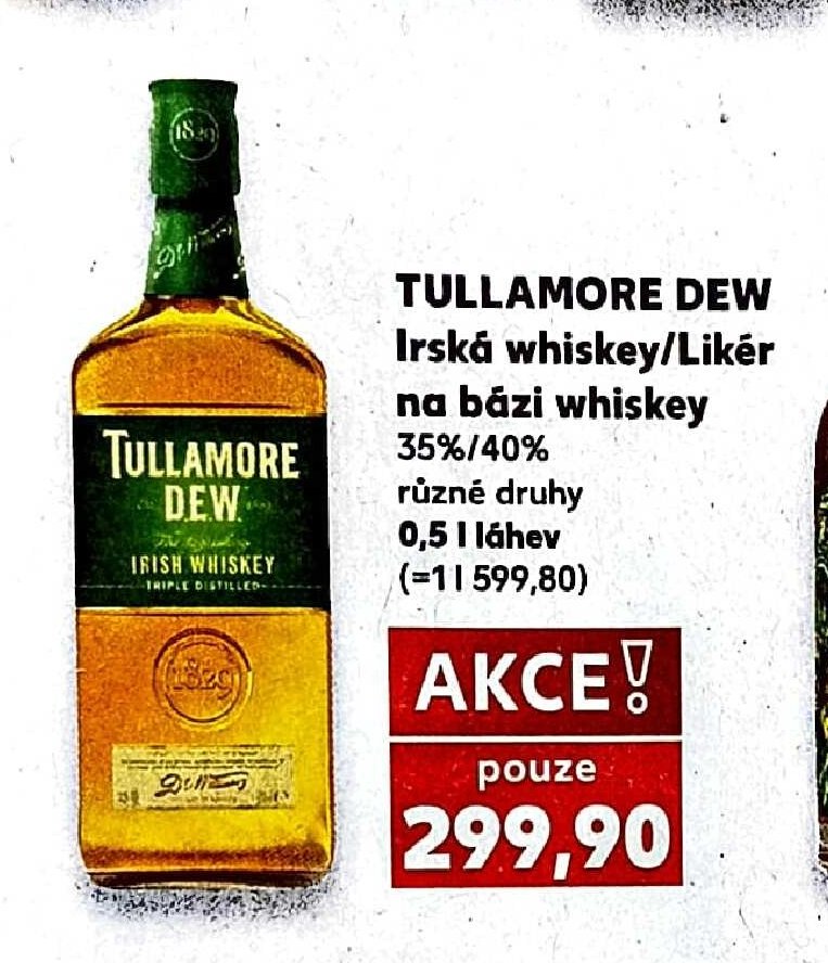 Tullamore Dew Irská whiskey/Likér na bázi whiskey