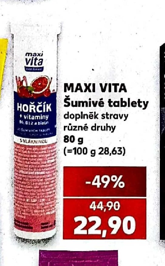 MAXI VITA Šumivé tablety
