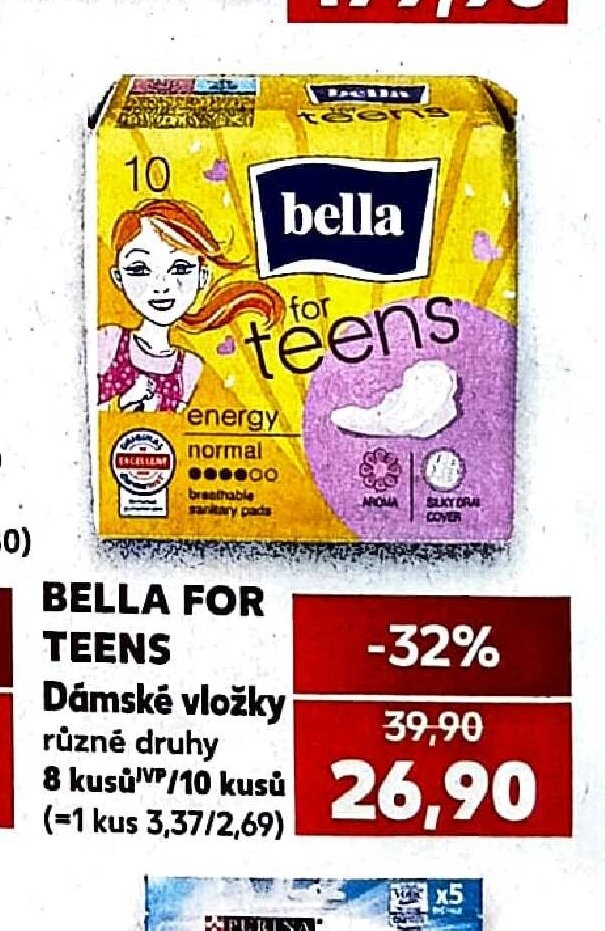 BELLA FOR TEENS Dámské vložky
