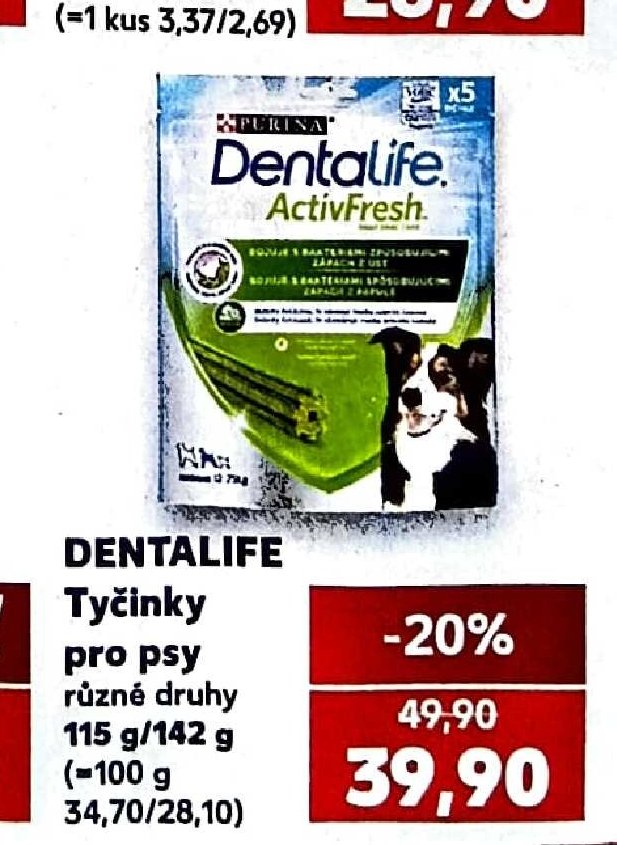 DENTALIFE Tyčinky pro psy