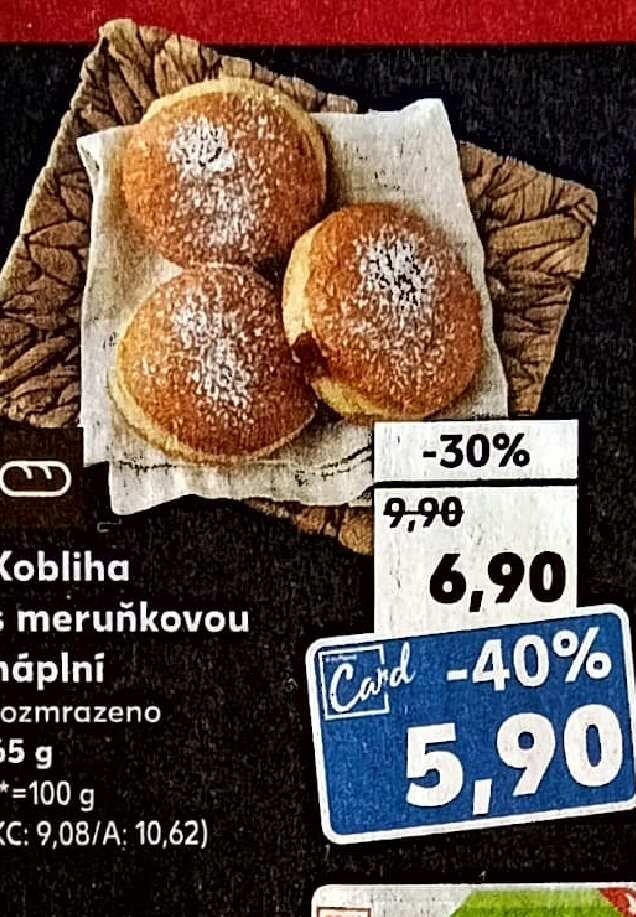 Kobliha s meruňkovou náplní