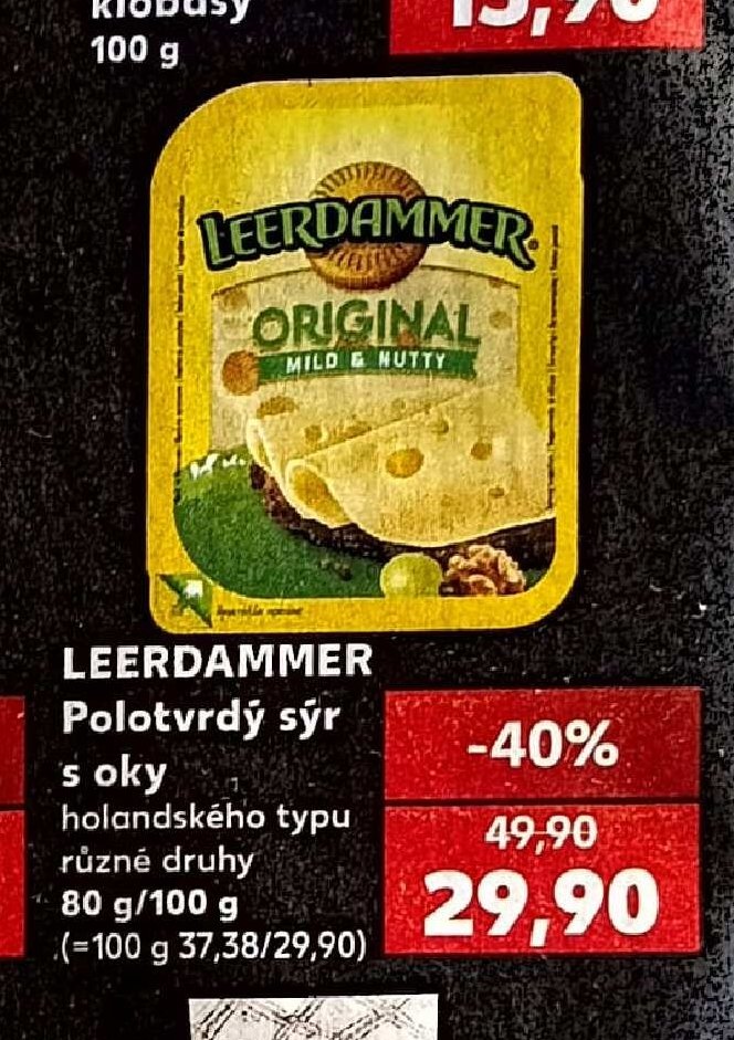 LEERDAMMER Polotvrdý sýr