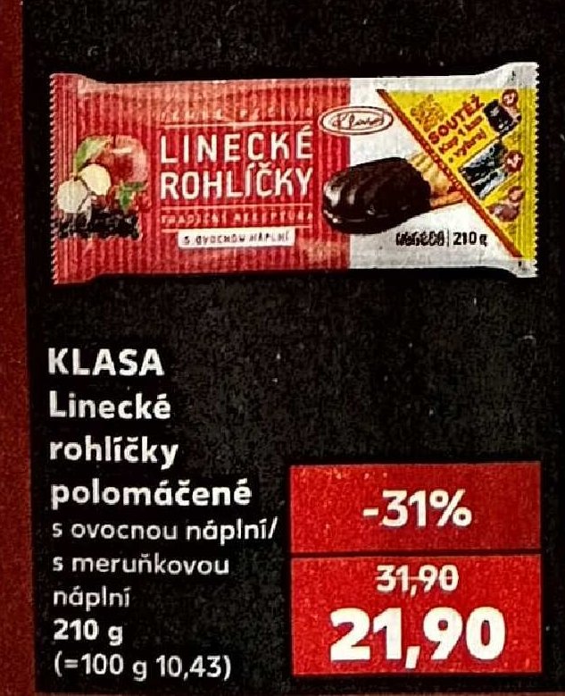 KLASA Linecké rohlíčky polomáčené
