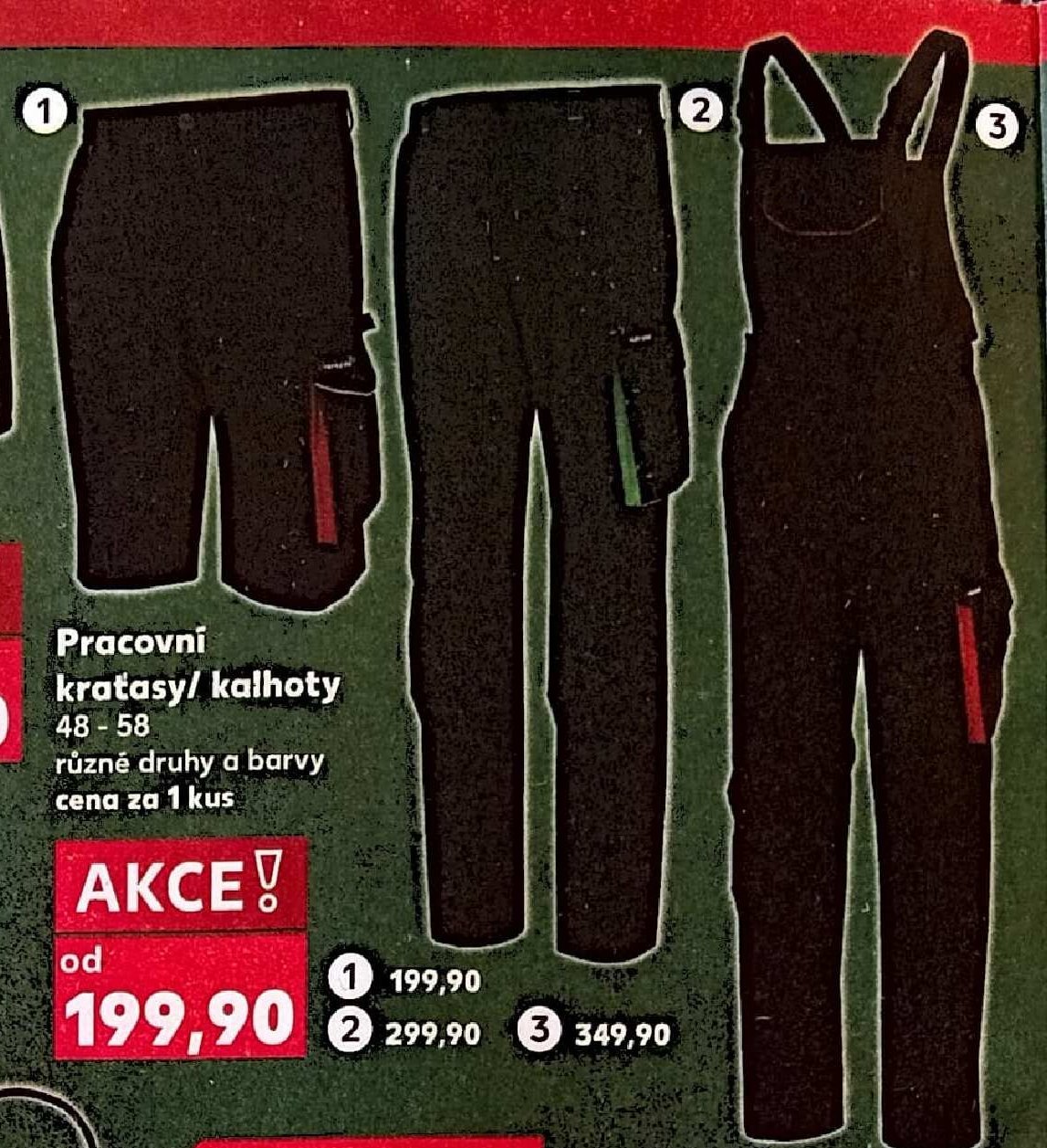Pracovní kraťasy/ kalhoty