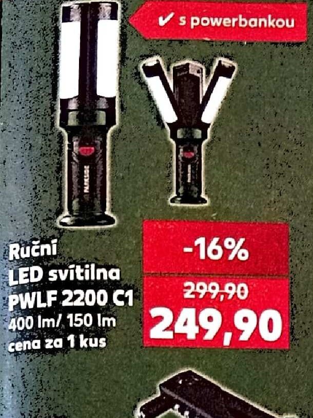 Ruční LED svítilna PWLF 2200 C1