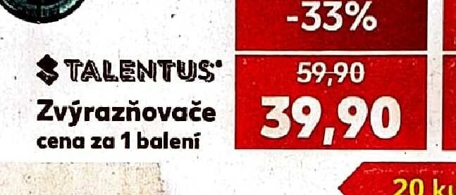 TALENTUS Zvýrazňovač