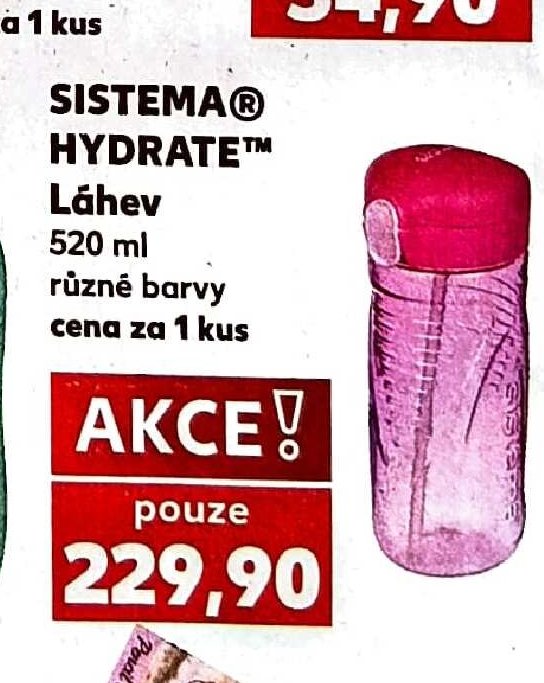 SISTEMA HYDRATE Láhev 520 ml