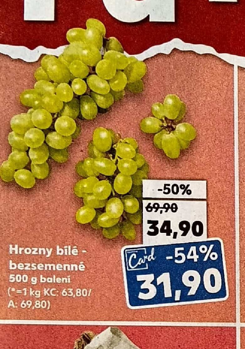 Hrozny bílé bezsemenné