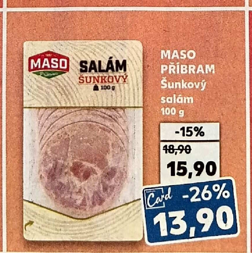 Maso Příbram Šunkový salám