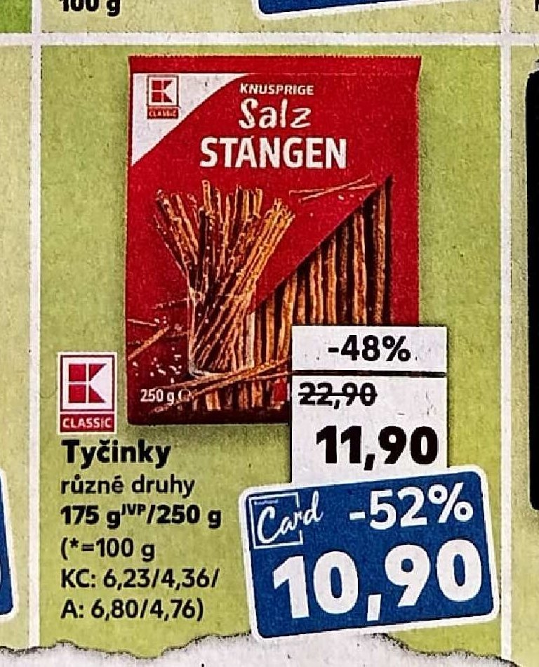 Classic Salz Stangen tyčinky