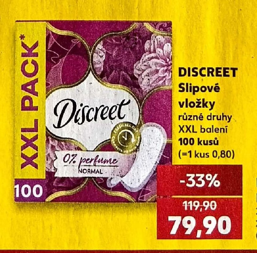 DISCREET Slipové vložky