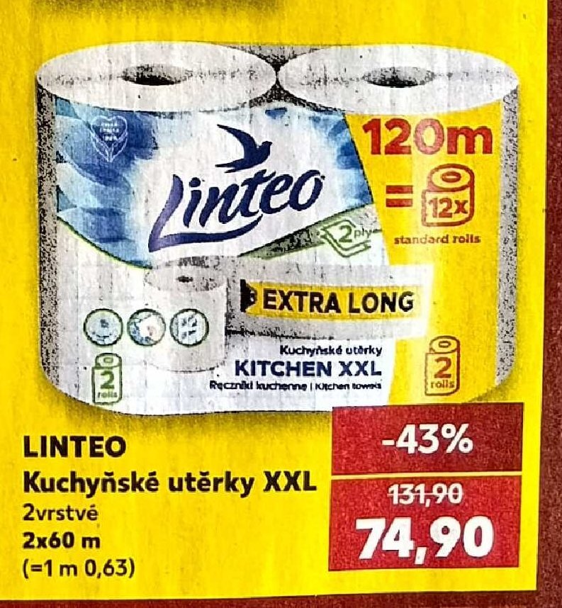 LINTEO Kuchyňské utěrky XXL