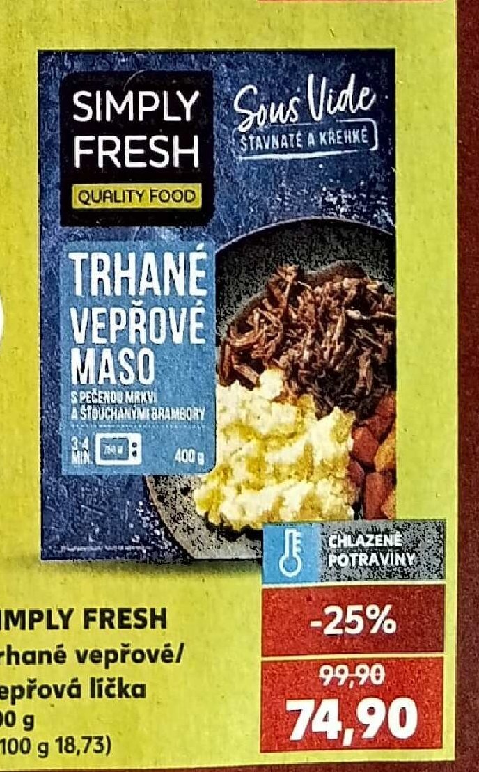 Simply Fresh Trhané vepřové/Vepřová líčka