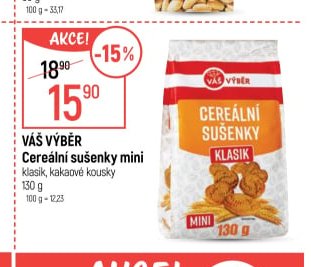 Váš Výběr Cereální sušenky mini