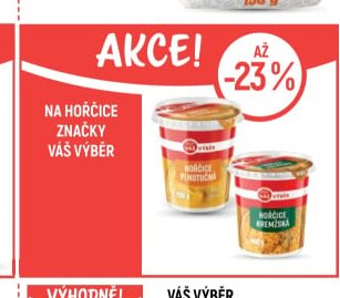 Na hořčice značky Váš Výběr