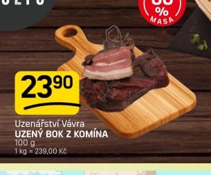 Uzenářství Vávra UZENÝ BOK Z KOMÍNA