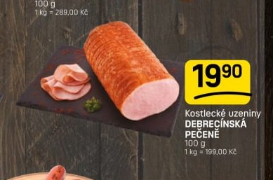 Kostlecké uzeniny DEBREČÍNSKÁ PEČENĚ