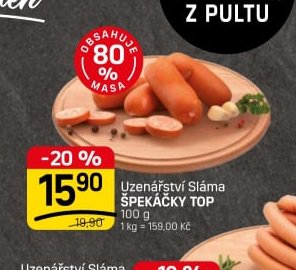 Uzenářství Sláma ŠPEKÁČKY TOP