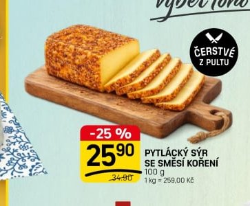 PYTLÁCKÝ SÝR SE SMĚSÍ KOŘENÍ