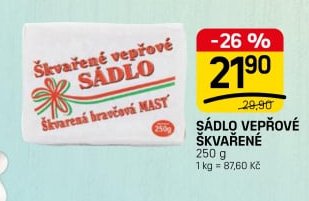 ŠÁDLO VEPŘOVÉ ŠKVAŘENÉ