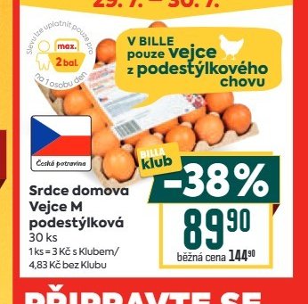 Srdce domova Vejce M podestýlková