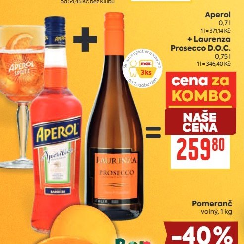 Aperol + Laurenza Prosecco D.O.C.