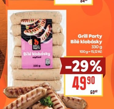 Grill Party Bílé klobásky 330 g