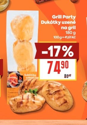 Grill Party Dukátky uzené na gril 180 g
