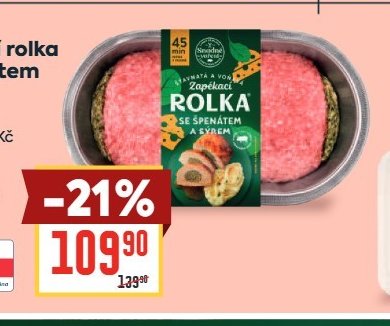 Zapékací rolka se špenátem a sýrem 650g
