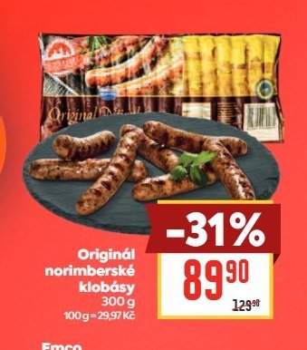 Originál norimberské klobásy