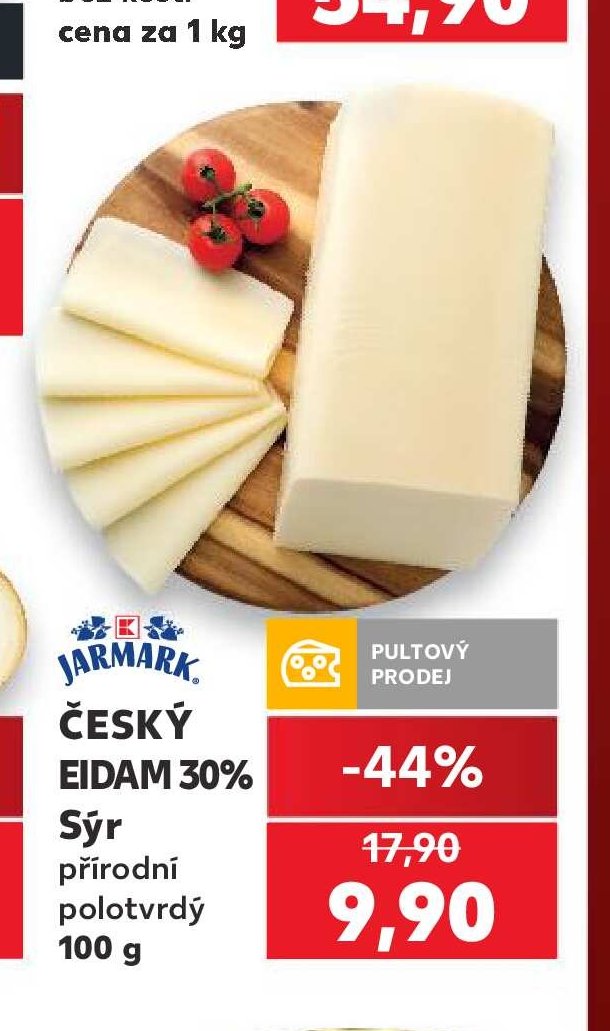 JARMARK ČESKÝ EIDAM 30% Sýr