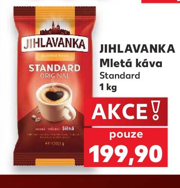 JIHLAVANKA Mletá káva