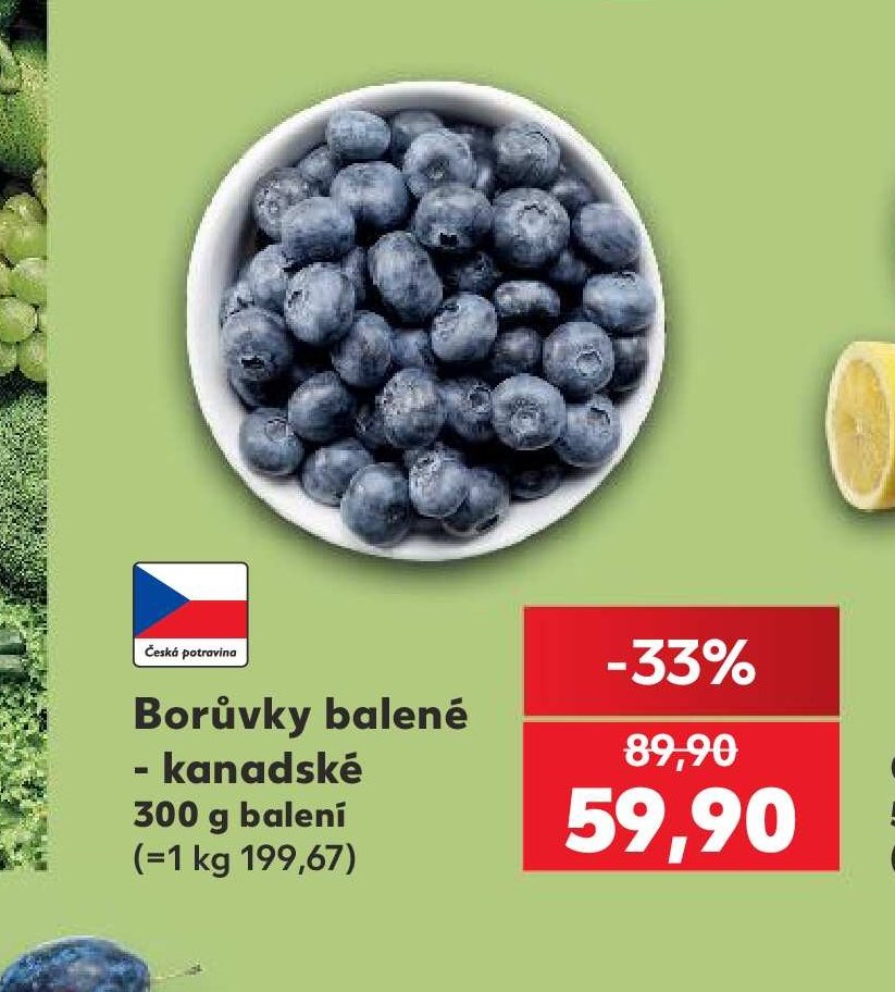 Borůvky balené - kanadské 300 g balení