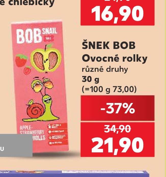 ŠNEK BOB Ovocné rolky