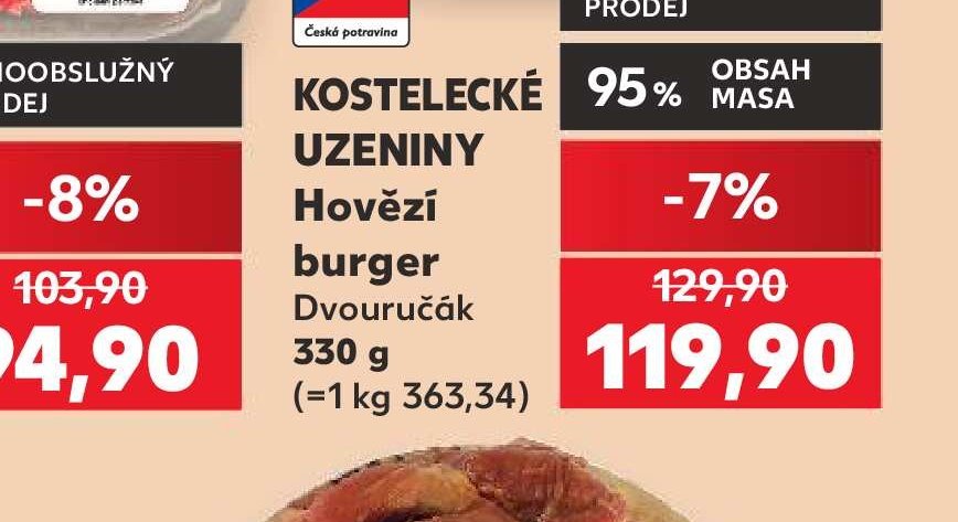 Hovězí mleté maso z mladého býka
