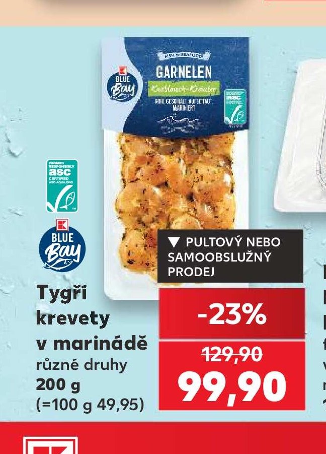 Blue Bay Tygří krevety v marinádě