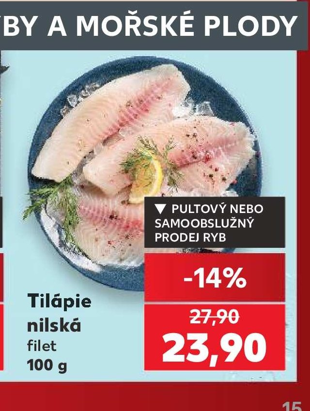 Tilápie nilská filet