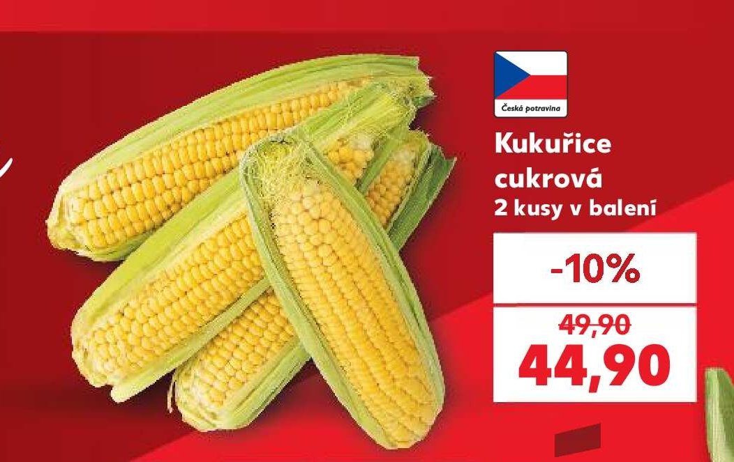 Kukuřice cukrová 2 kusy v balení