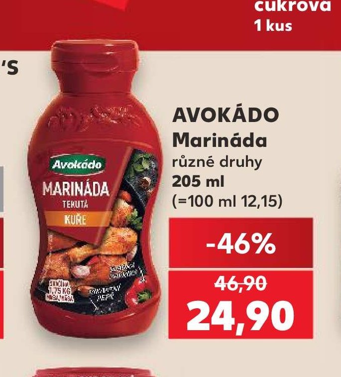 AVOKÁDO Marináda různé druhy