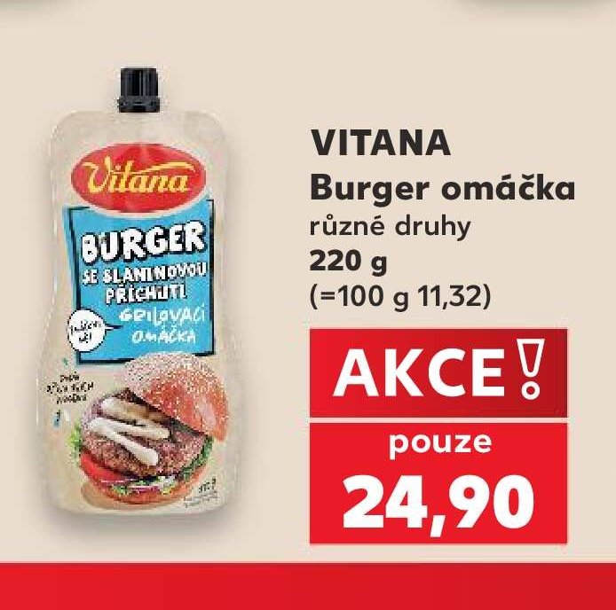 VITANA Burger omáčka různé druhy