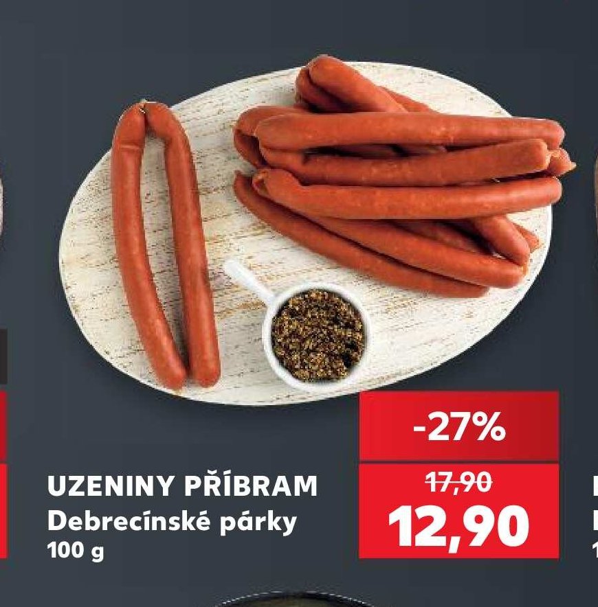 UZENINY PŘÍBRAM Debrecínské párky