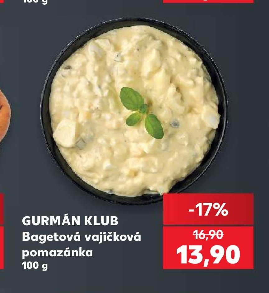 GURMÁN KLUB Bagetová vajíčková pomazánka