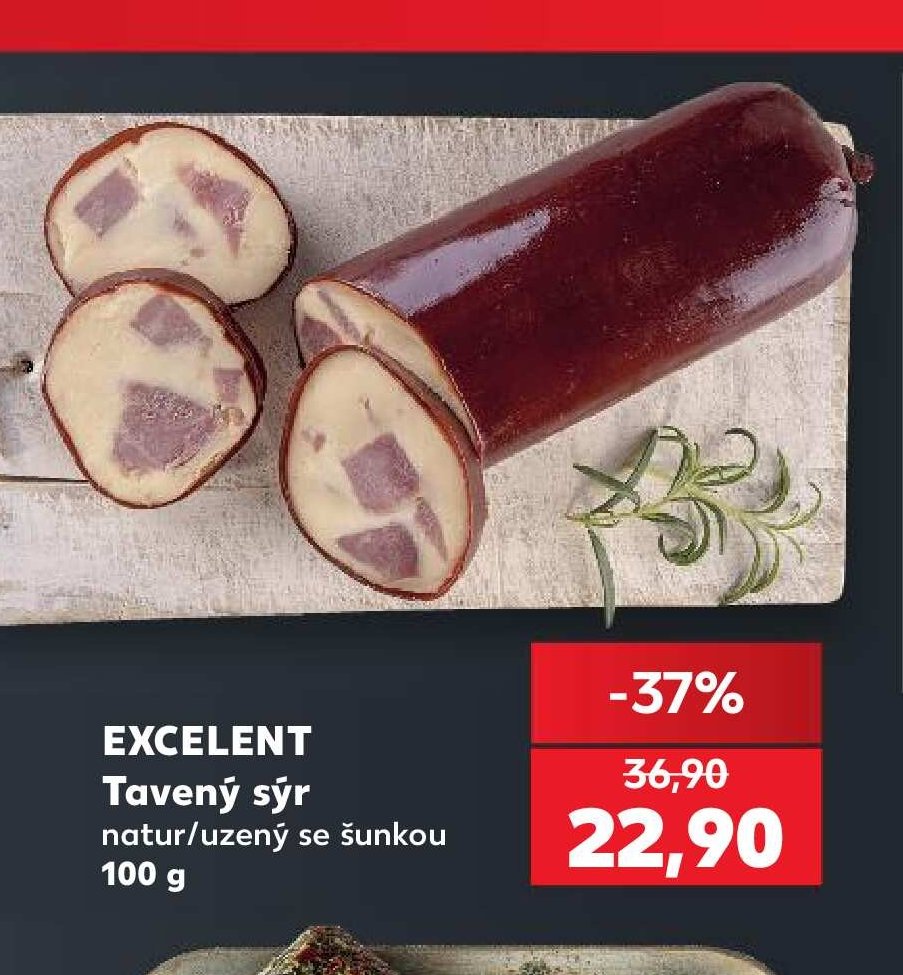 EXCELENT Tavený sýr natur/uzený se šunkou