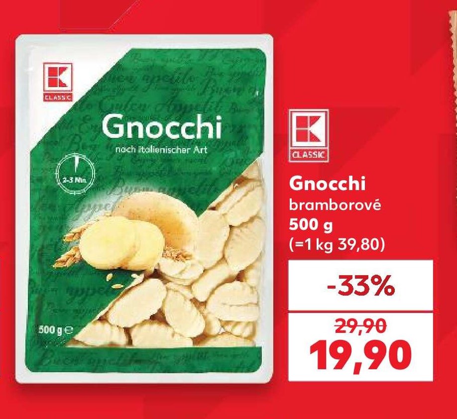 Gnocchi bramborové