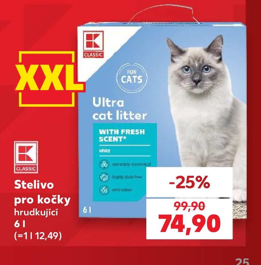 Stelivo pro kočky hrudkující