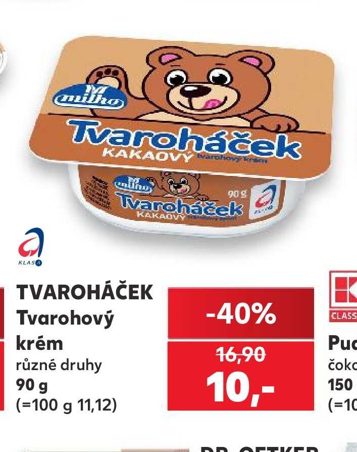 Tvaroháček Tvarohový krém