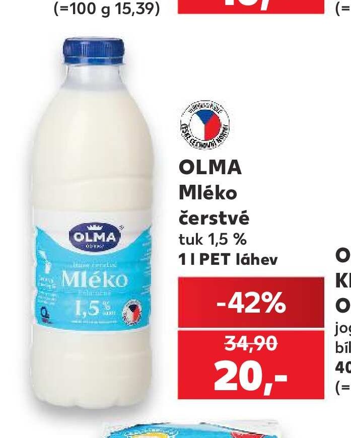 OLMA Mléko čerstvé