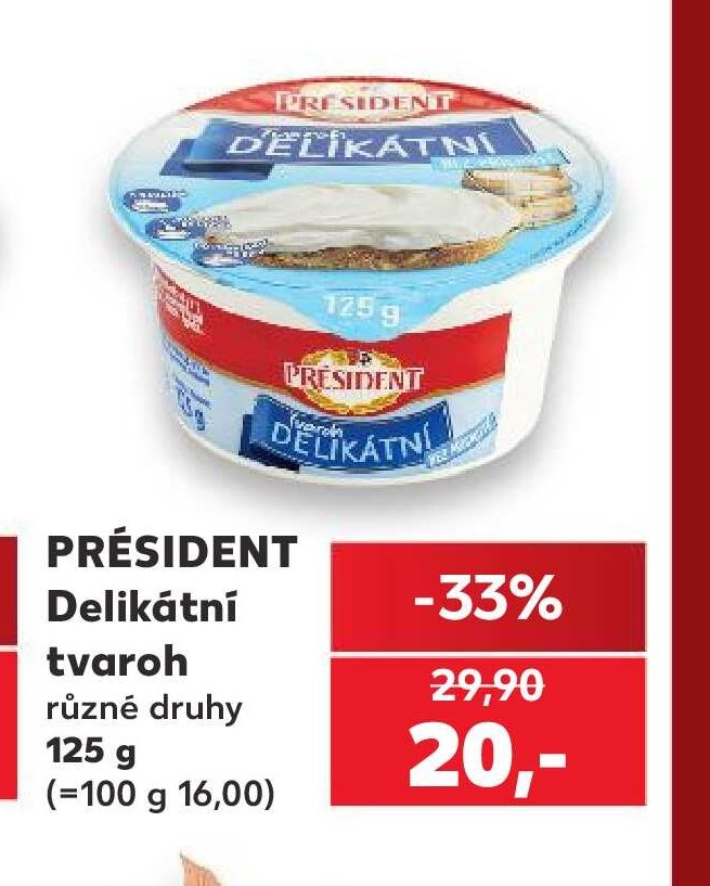 PRÉSIDENT Delikátní tvaroh