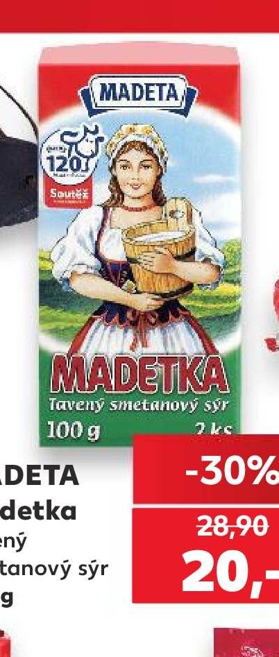 MADETA Madetka tavený smetanový sýr 100 g